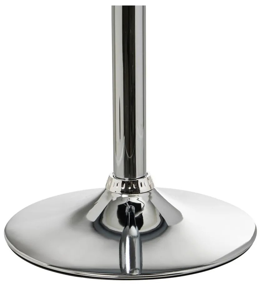 Fekete bőr utánzat állítható magasságú bárszék szett 2 db-os (ülésmagasság 93 cm) – Casa Selección