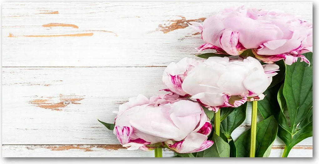 Fotótapéta falra edzett üveg Bazsarózsa 140x70