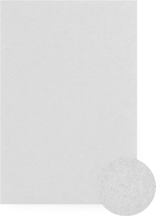 Jersey gumis lepedő 140x200 világos hamuszürke, Lengyel Termék Koney