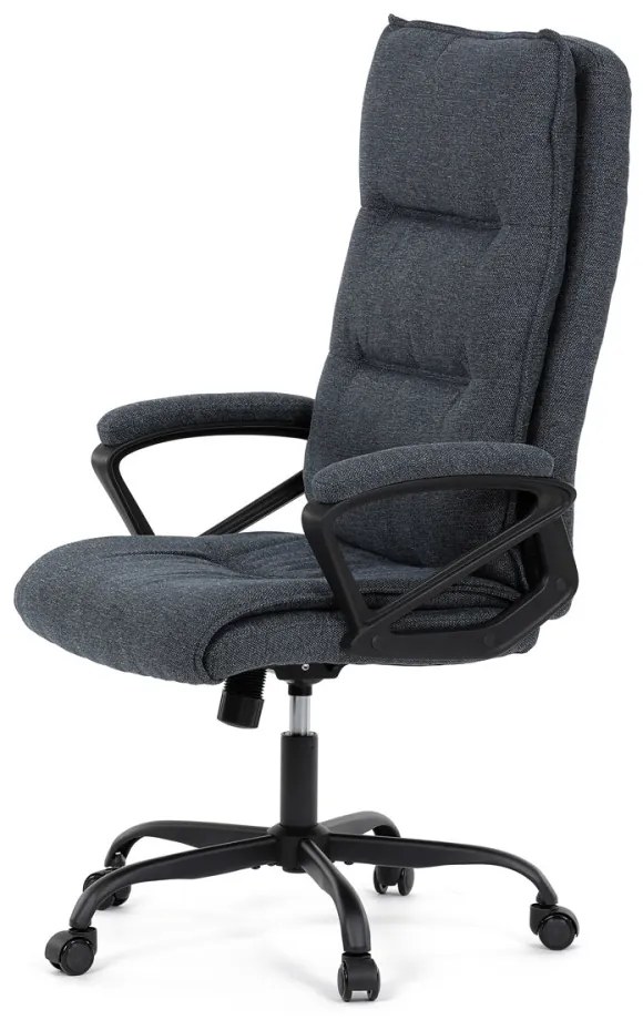 Scaun pivotant de birou confortabil, din țesătură, de culoare gri închis. KA-Y348
