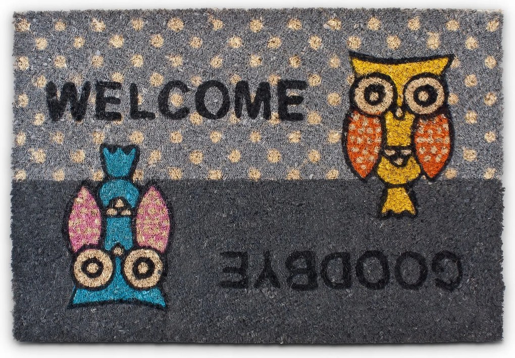 Lábtörlő baglyokkal Relaxdays 40 x 60 cm