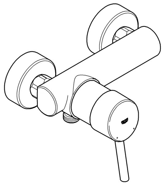 GROHE 32210001 - CONCETTO DN 15 zuhanycsaptelep, fényes króm