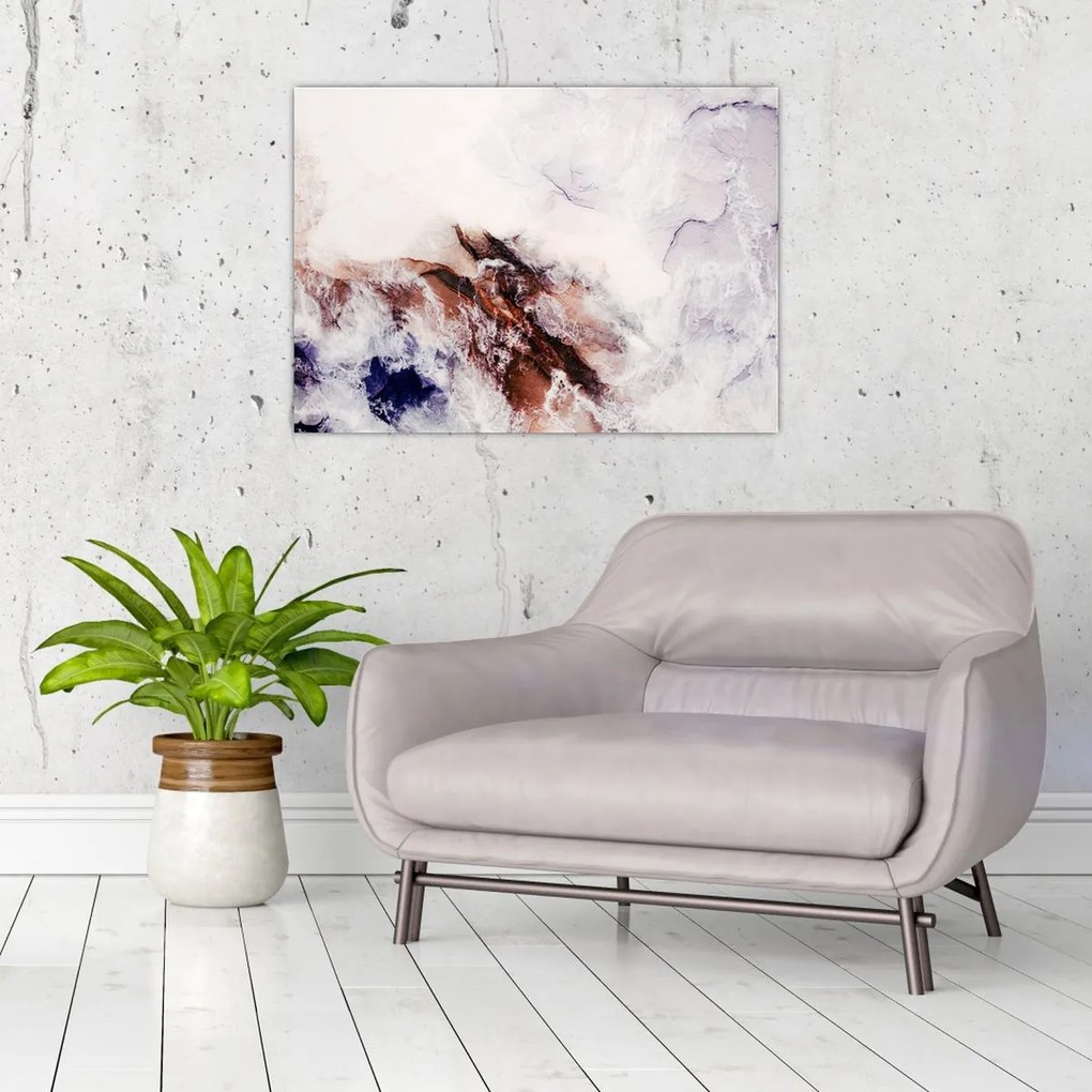 Üveg kép - Lila márvány N⁰1 (70x50 cm)