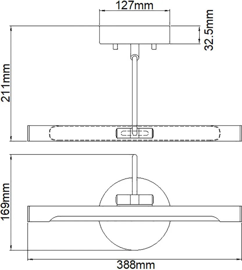 ELSTEAD ALTON-PL-S-BB ALTON Képmegvilágító lámpa Sárgaréz LED IP20
