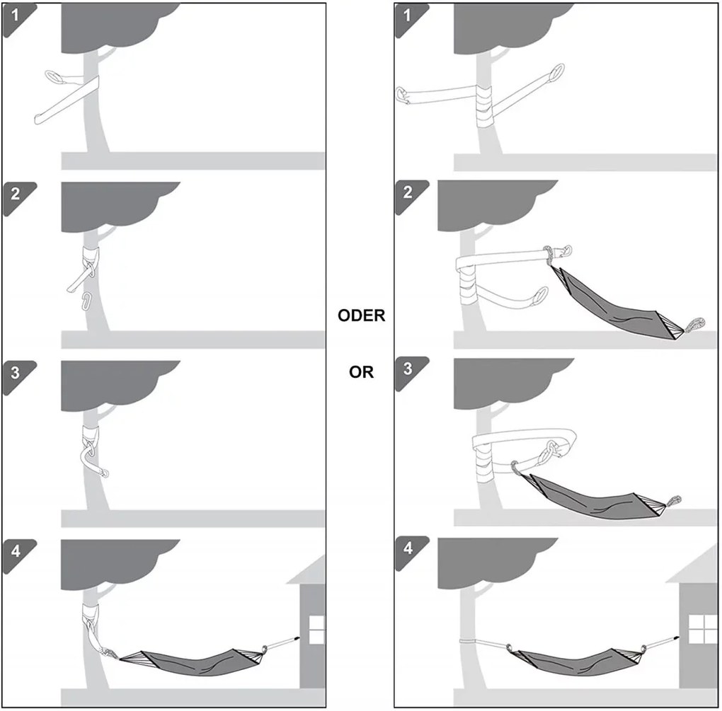 Zaparkorun Relax kerti függőágy 2 személy részére