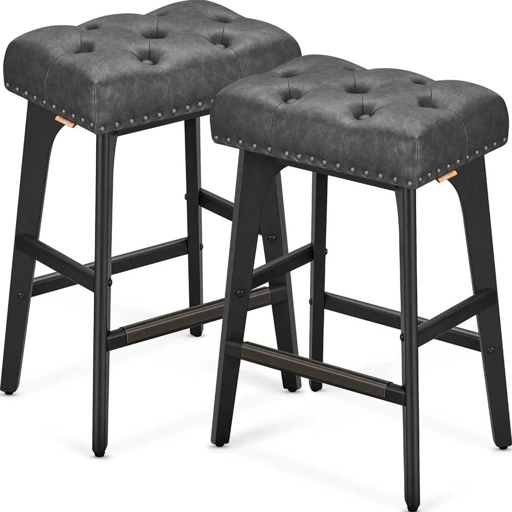 bárszék 2db-os szett, 66 cm magas, fekete