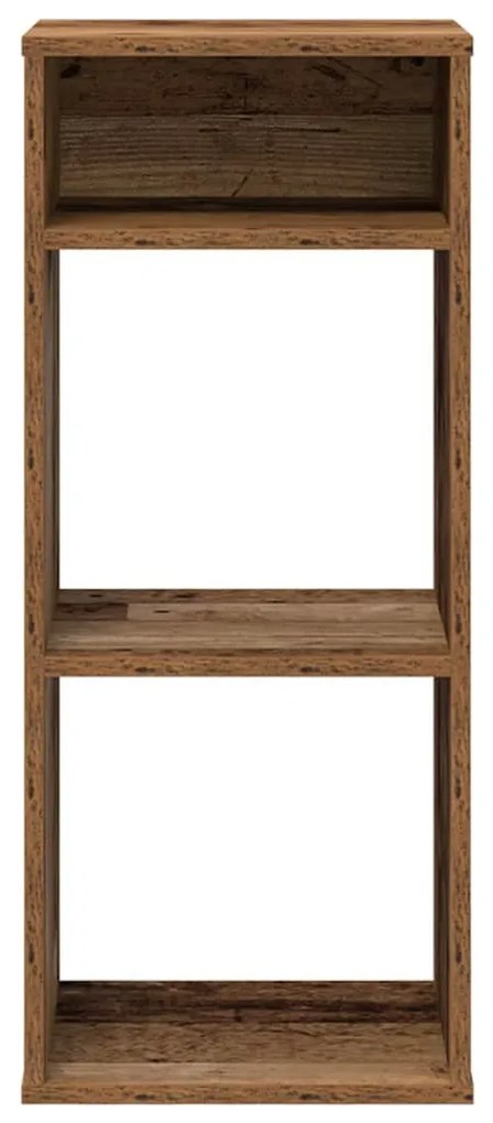könyvszekrény antik fa 34x31x80 cm szerelt fa