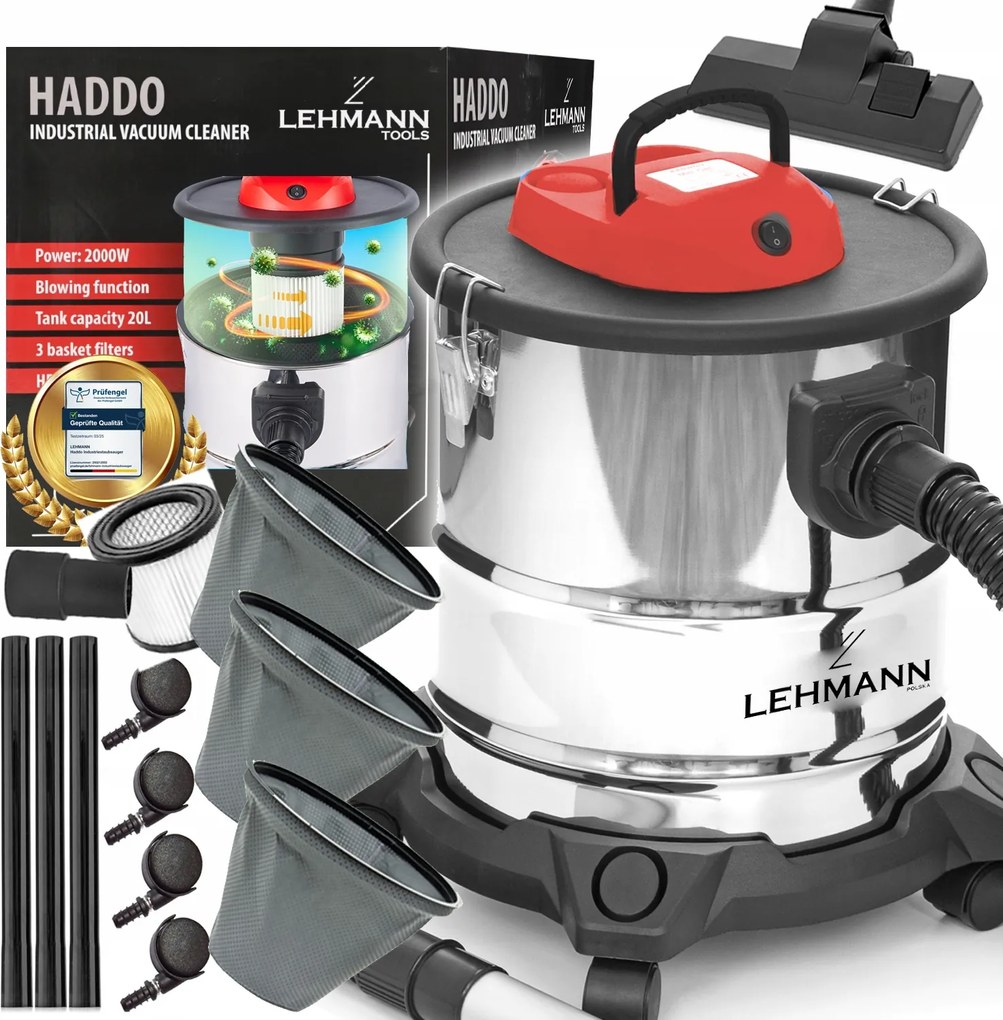 Ipari Porszívó Lehmann Hamvas Kandalló Turbó Törmelék 2000W