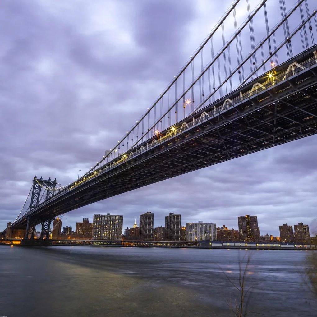 Poszter 80x80cm Manhattan híd és New York panoráma 3, Assaf Frank