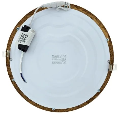 LED Beépíthető lámpa CIRCLE LED/24W/230V 4200K átm. 29,6 cm barna