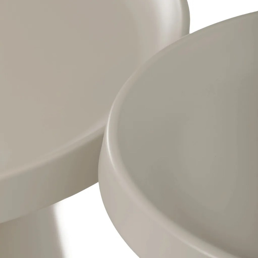 Dohányzóasztal 69 × 69 × 43 cm, fém, kasmír CT-F4114 CSM