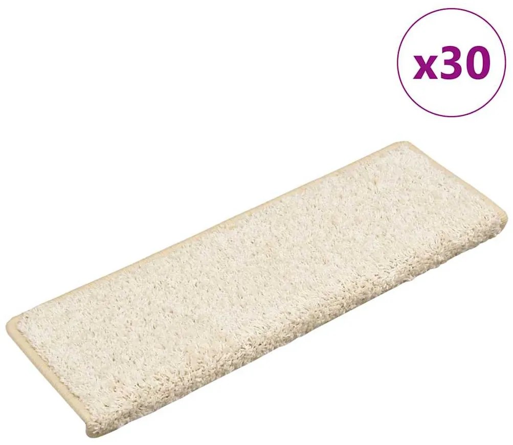 30 db fehér lépcsőszőnyeg 65 x 21 x 4 cm