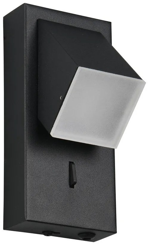 Matt fekete LED fali lámpa Raglan – Trio