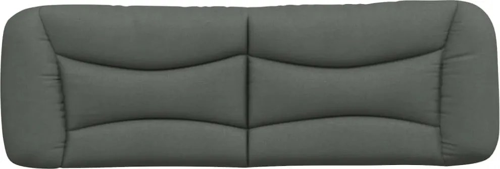 sötétszürke szövet fejtámla párna Hvar 160 cm