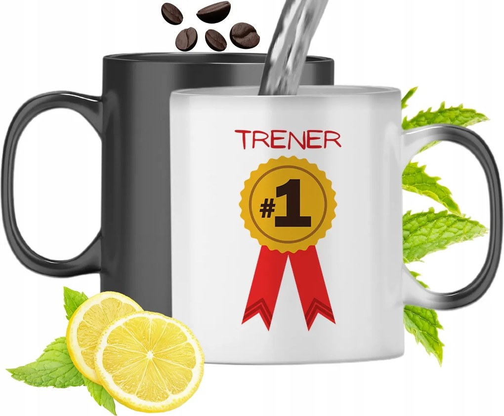 Mágikus Bögre Edzőnek Színváltós, fényképes nyomattal