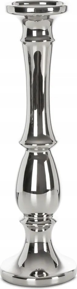 Dekorációs gyertyatartó Joly 11x39 Eurofirany ezüst klasszikus forma