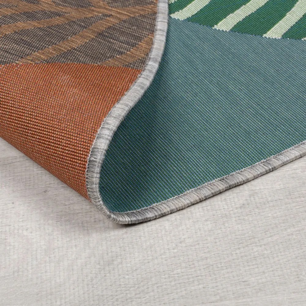 Zöld kerek kültéri szőnyeg ø 160 cm Eric – Flair Rugs
