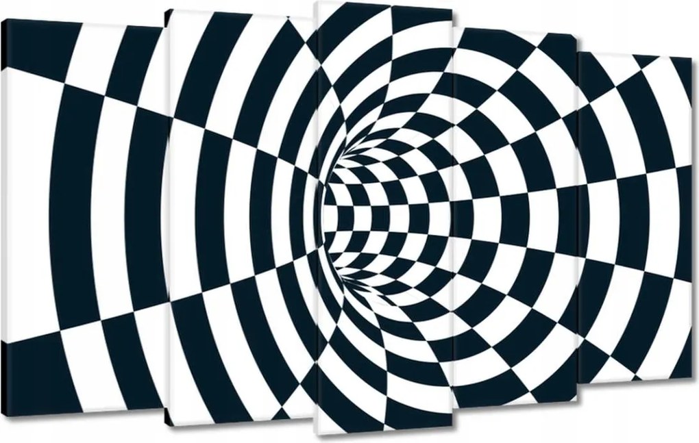 Festmények 100x60 Absztrakt fekete-fehér