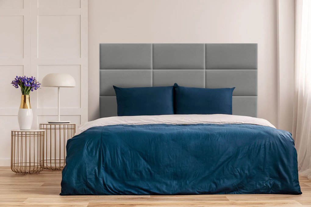 Kárpitozott panel - Téglalap - 60x20cm Szín: Barna