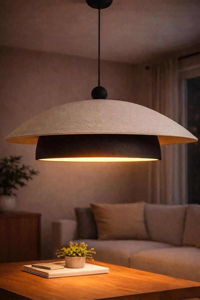 Beton függőlámpa, Ø48 cm – BK314