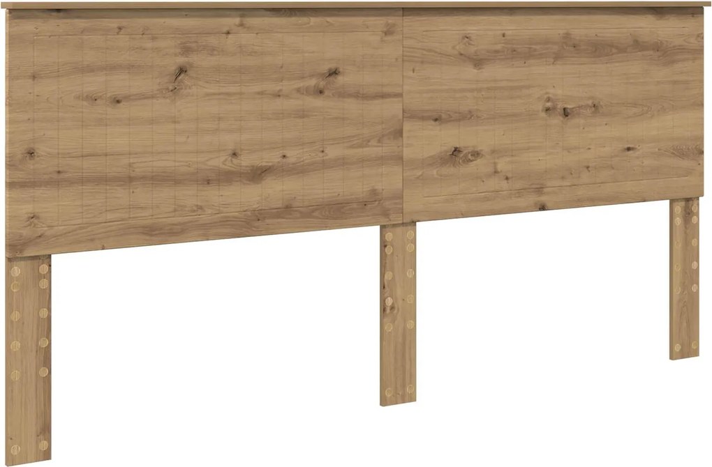 vidaXL Fejtámla fejtámlával Artisan tölgy 200 cm Faanyag