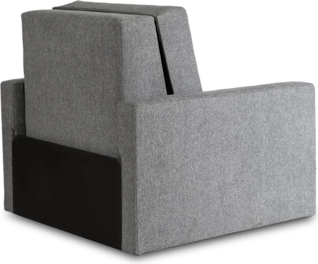 2 db-os szett, egyszemélyes ágyazható fotel szürke színben MILAN 1