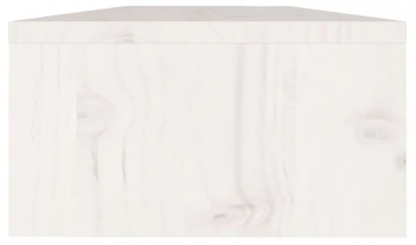 fehér tömör fenyőfa monitorállvány 50 x 24 x 13 cm