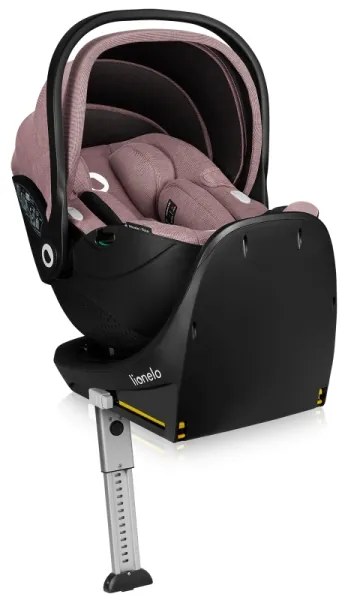 Lionelo - MOXIE SET i-Size 40-87 cm, forgatható autósülés alappal, Pink Mauve