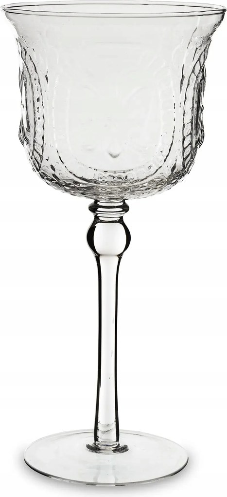 Gyertyatartó üveg kehely