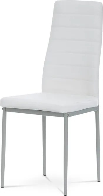 Étkezőszék, fehér, műbőr, DCL-377 WT