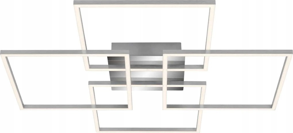 Led mennyezeti lámpa Briloner 72,4 cm, 4x12W, 5200 lm, króm, szabályozható fényerővel