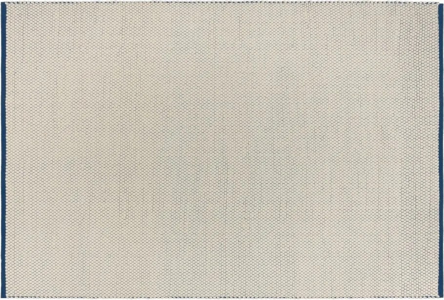 Kék-bézs kézi szövésű gyapjú szőnyeg 200x300 cm Lenu – noo.ma