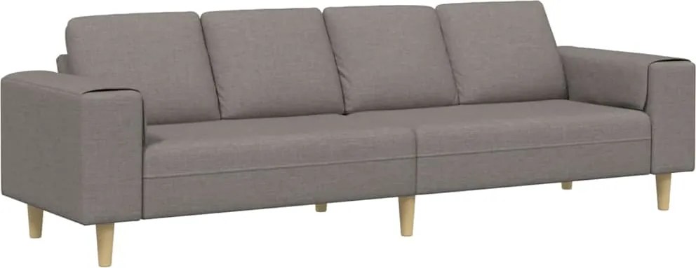 vidaXL Nappali Kanapé Tópszínű 250 x 77 x 76 cm Poliészter