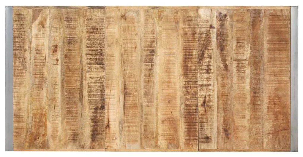 Tömör nyers mangófa étkezőasztal 200 x 100 x 75 cm