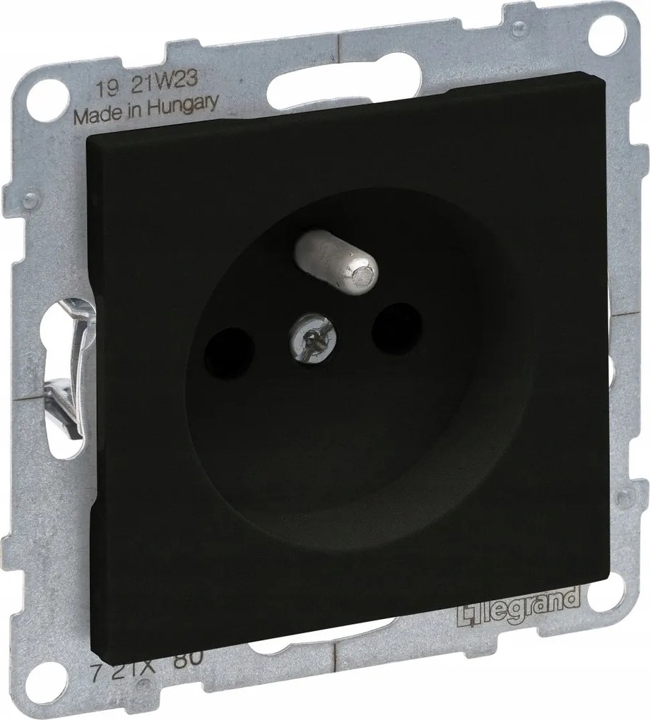 2P+Z aljzat rekesszel 16 A 250 V~ leszorítók, fekete Su