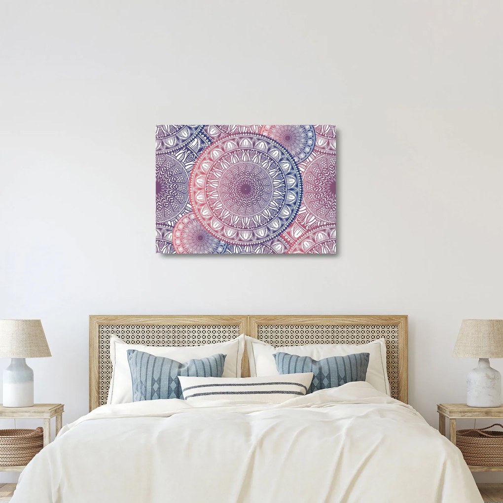 Mandala kép (üvegen) (70x50 cm)