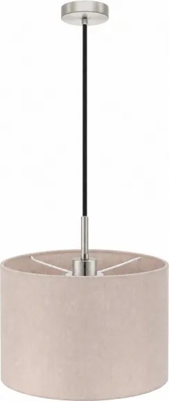 Eglo - LED függeszték kábelen TUNJA 1xE27/60W/230V átm. 20 cm bézs/fekete
