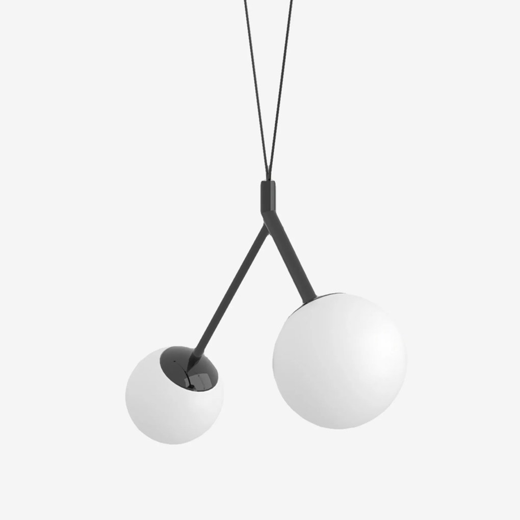 Lucis függeszték Zed 11.6W Led 3000K üveg fekete opál ZK2.L1.ZD.61