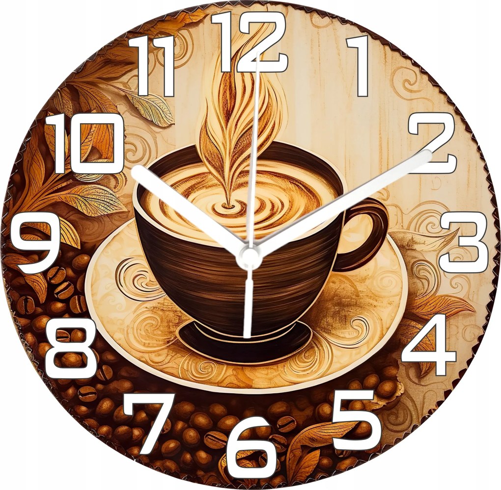 Falióra Téma Kávéscsésze Retro Look Ideális Nappali Ajándék