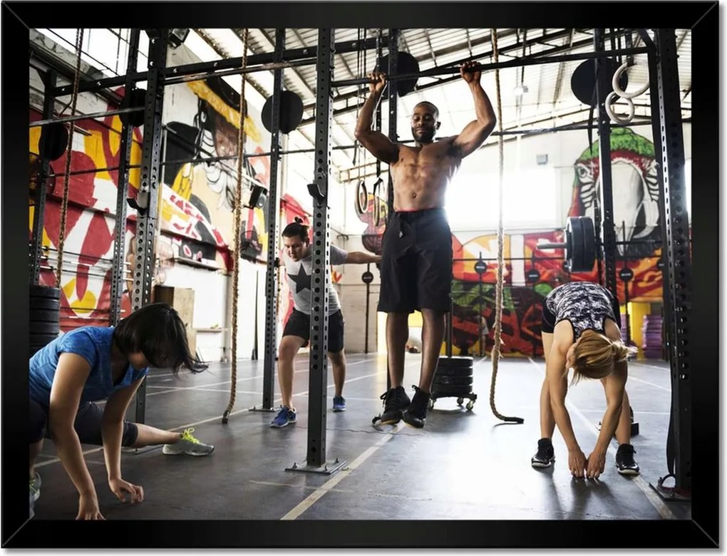 Poszterek keretben 40x30 Edzőterem Edzés Teljesítmény