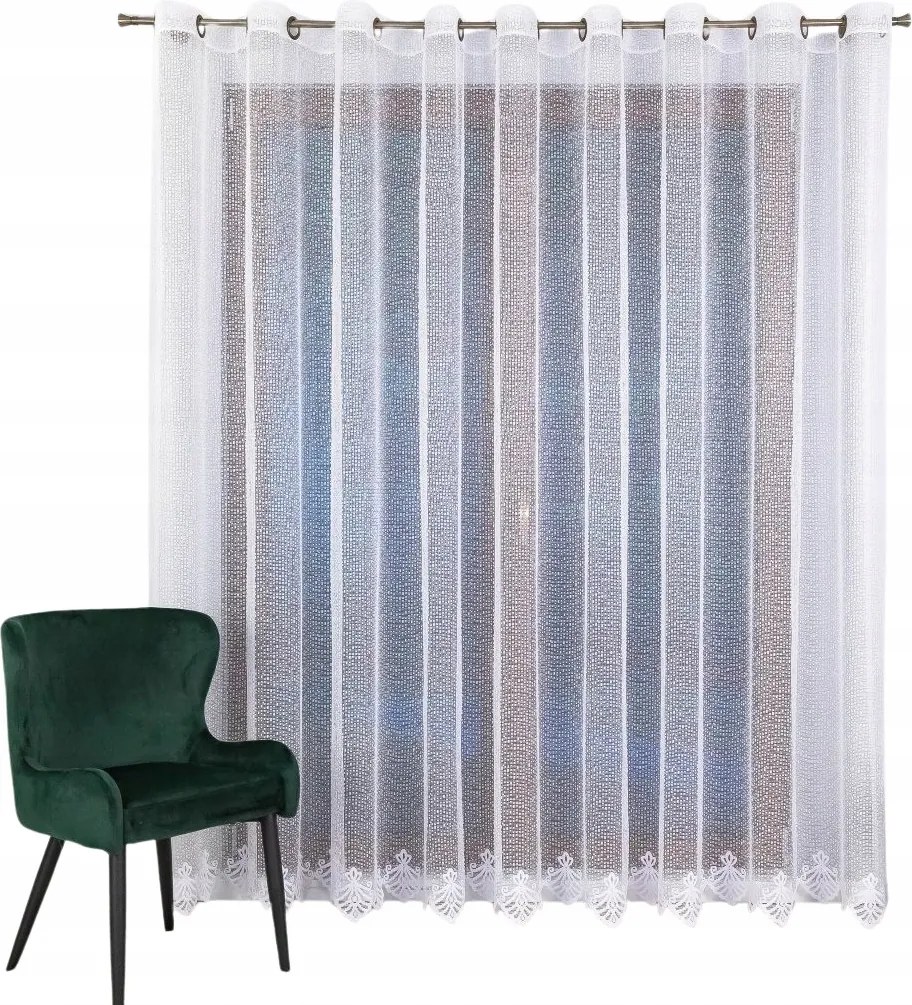 Hosszú, Átvezetős Függöny, Hálós Alul Mintás 350x235