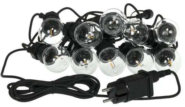 Retlux- LED kültéri dekorációs fényfüzér GIRLANDA G45 10×E27/230V 8 m IP44 meleg fehér