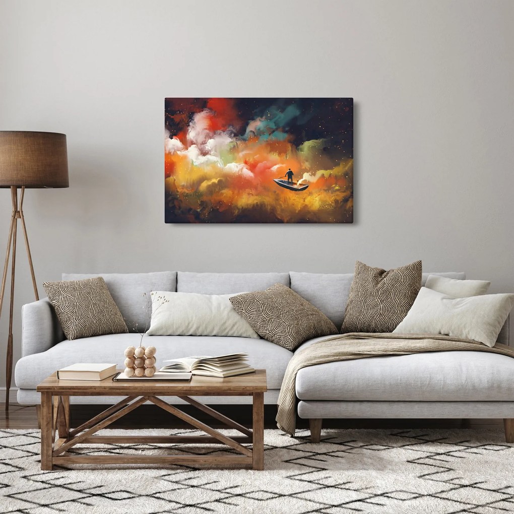 Kép - Az űrben úszó ember (90x60 cm)