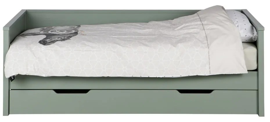 Zöld egyszemélyes ágy 90x200 cm Nikki – WOOOD