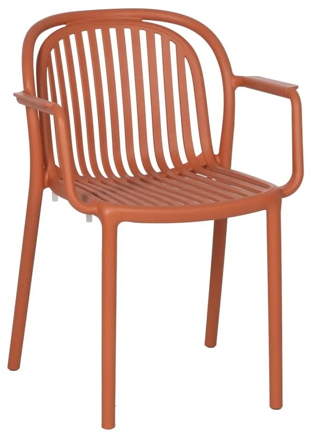 Terrakotta színű műanyag étkezőszék Alia – Ixia