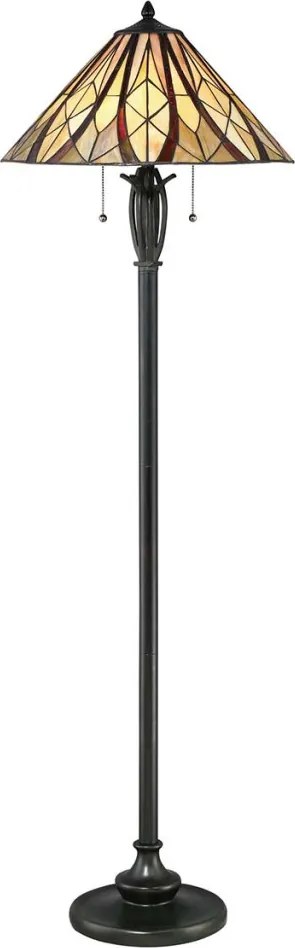 Elstead Lighting VICTORY & HOLMES QZ-VICTORY-FL Tiffany Állólámpa 2x60W/E27