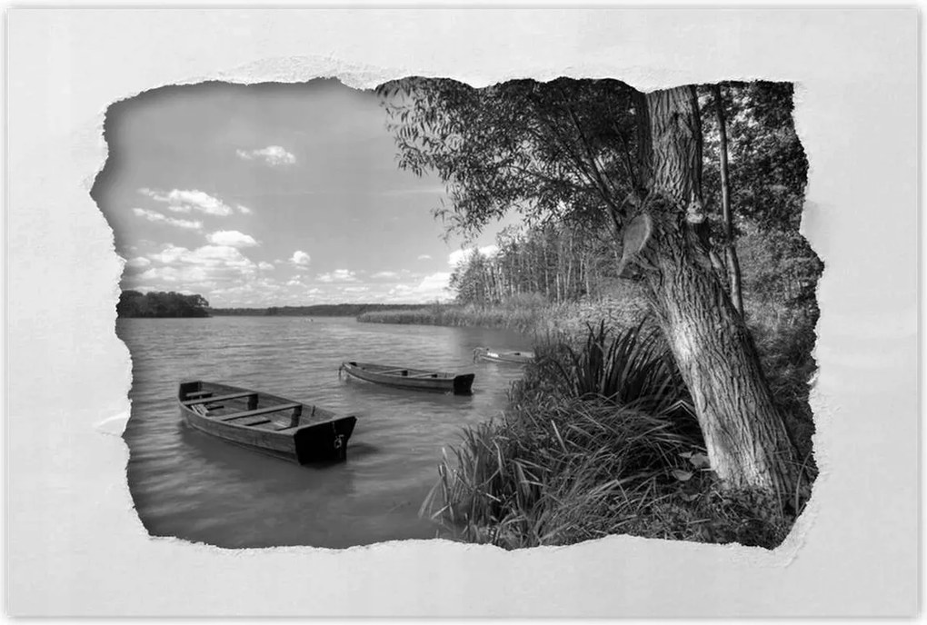 Poszterek 120x80 Csónakok a tavon