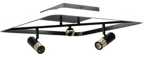 LED Dimmelhető mennyezeti lámpa LED/70W/230V 3000-6500K fekete + távirányítás