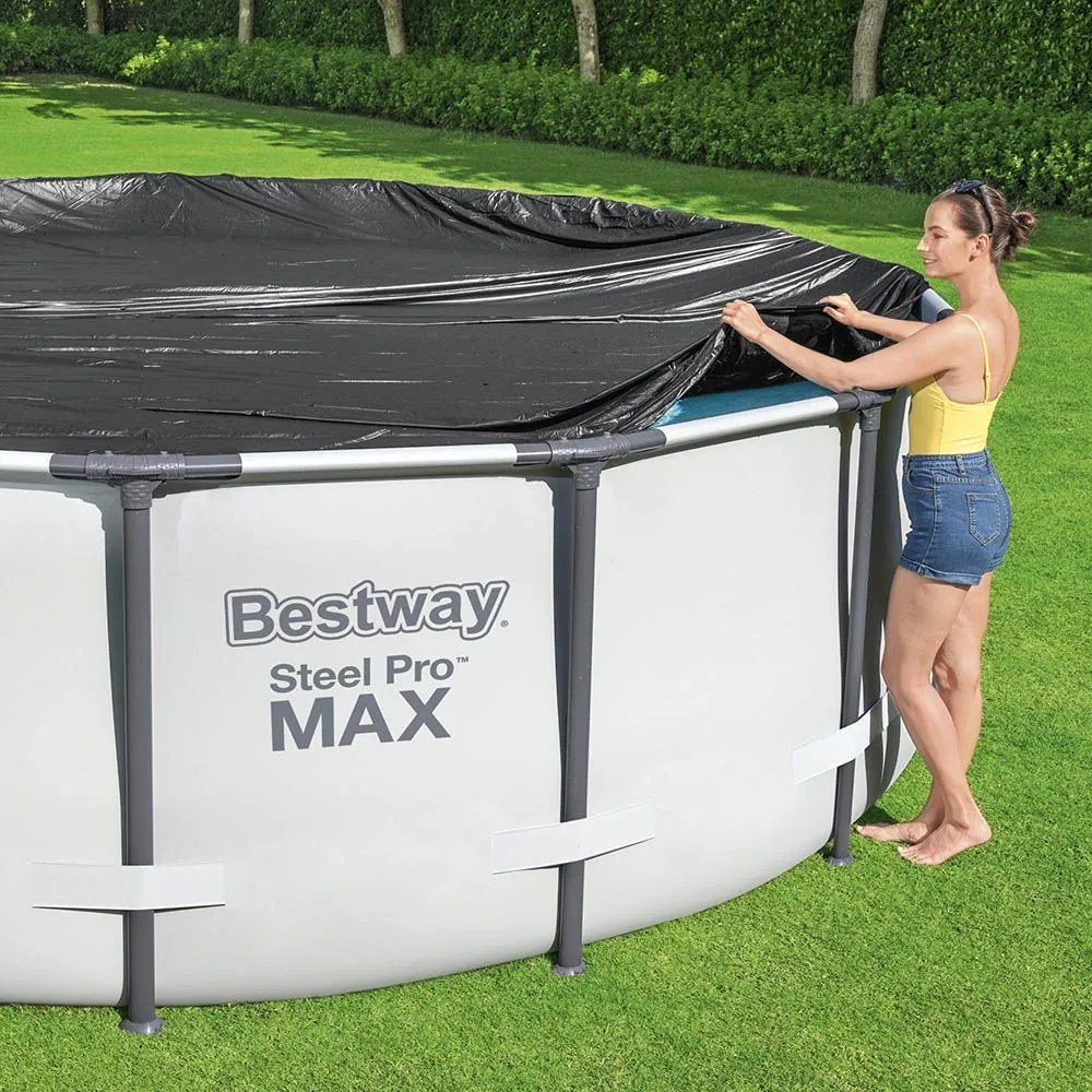 Bestway Medence takaró fólia 427 cm - Fémvázas medencéhez