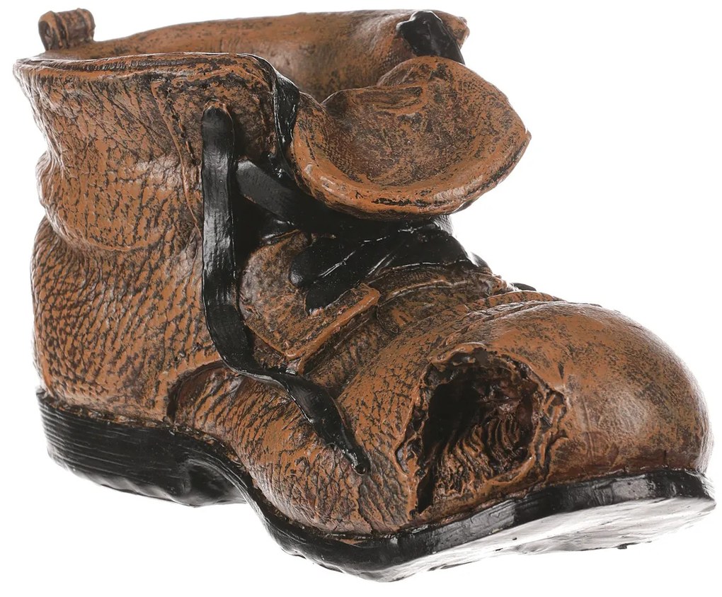 Cipő virágtartó, 21 x 11 x 11 cm, polirezin